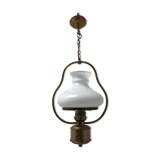Suspension en laiton lampe à huile vintage