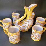 Set of 6 mugs ceramics "giacomini orvieto" Italy