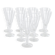 Set of crystal glasses, Danish design, 1970s, manufacturer: Denmark
