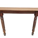 Console xixth walnut feet spinning tops