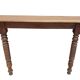 Console xixème noyer pieds toupies