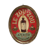 Plaque publicitaire en tôle ancienne