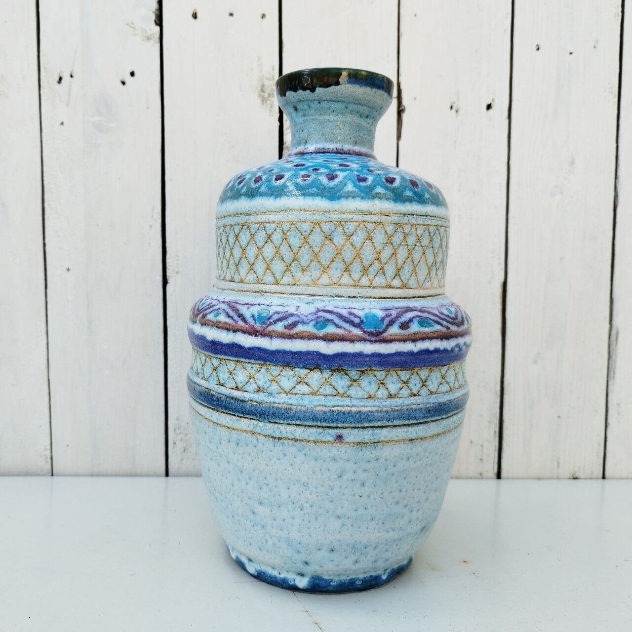 Ceramic lamp foot by Danuta Le Hénaff