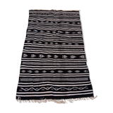 Black and white rugs handmade 185x115cm