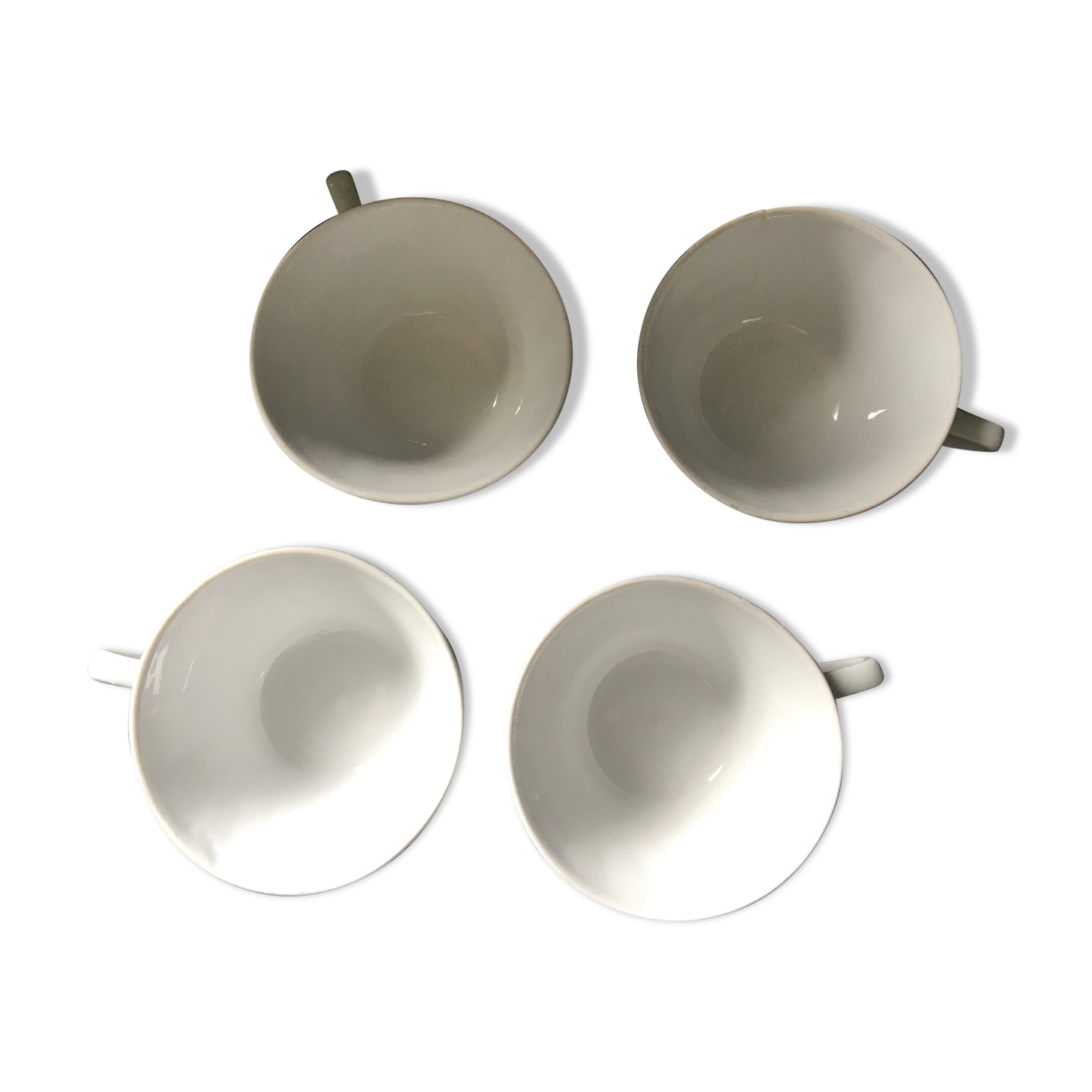 4 cups Deshoulières porcelain