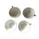 4 cups Deshoulières porcelain