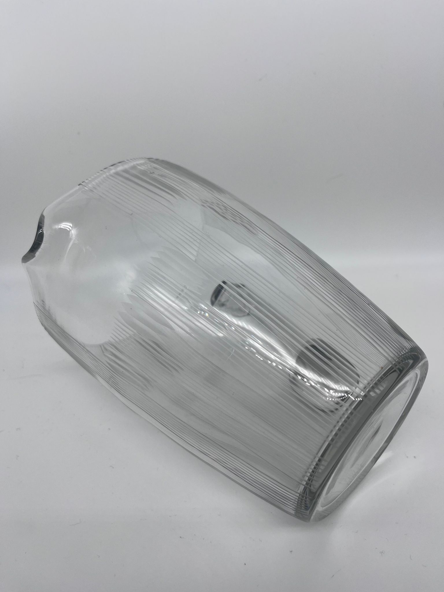 50s chiseled glass pitcher