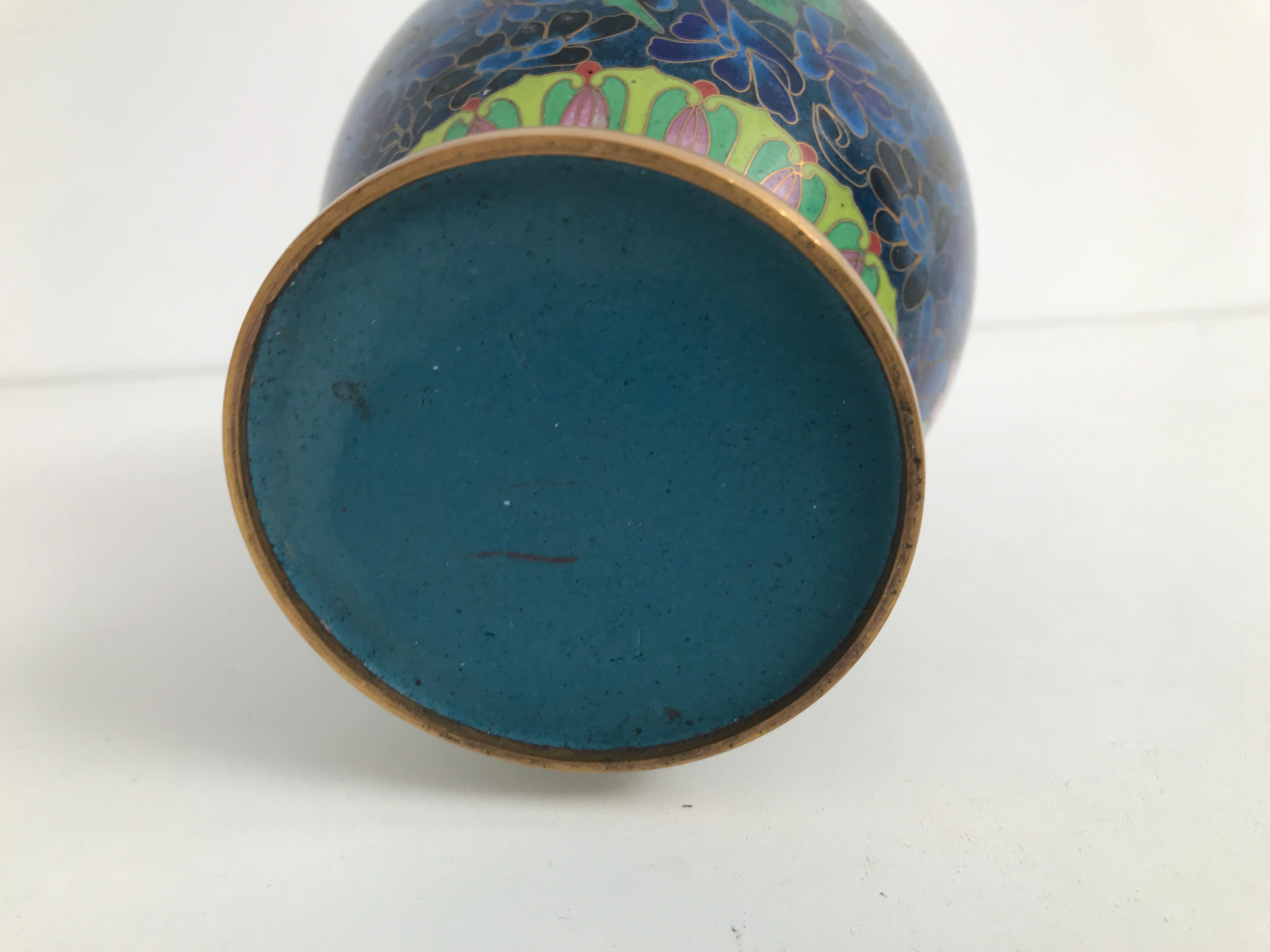 Ceramic vase with vintage pattern