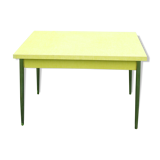 Yellow formica table