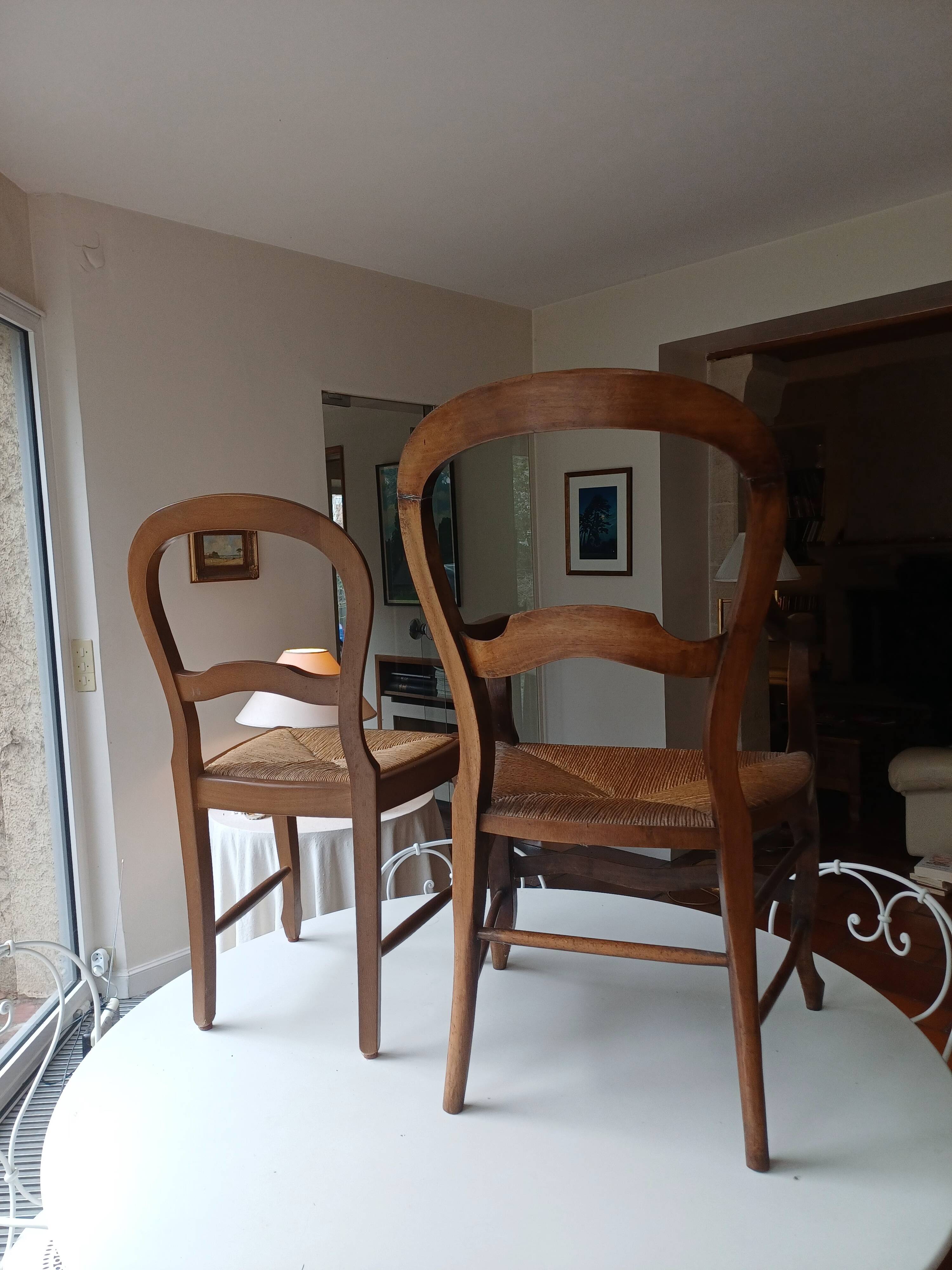 Set of 4 Louis Philippe style chairs