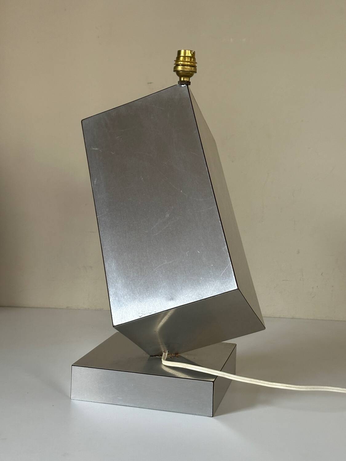 Vintage geometric lamp, 1970s design