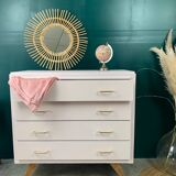 Powder pink vintage dresser