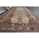 Vintage Turkish Oushak Handmade Wool Cotton Brown Runner Rug 188x416