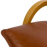 Vintage Danish armchair cognac leather by Stouby