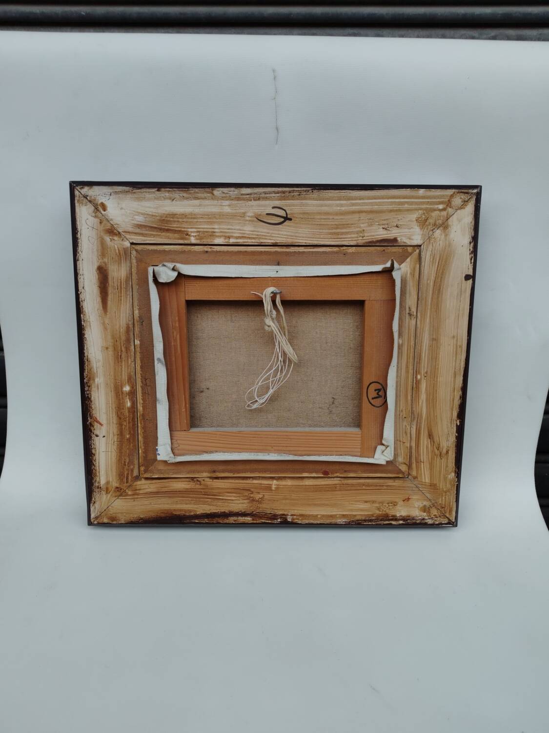 Oil on canvas by Michel No, 1980s.