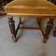 Series of 4 solid oak chairs from the end of the 19th century