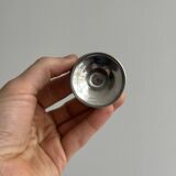 6 vintage stainless steel egg cups