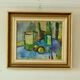 Nature morte originale sur toile du milieu du siècle – Wilgot Olsson