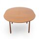 Plateau de table rond en teck, années 1960