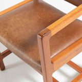 Set of 2 armchairs Borge Mogensen for Soborg mobelfabrik, Denmark 1960