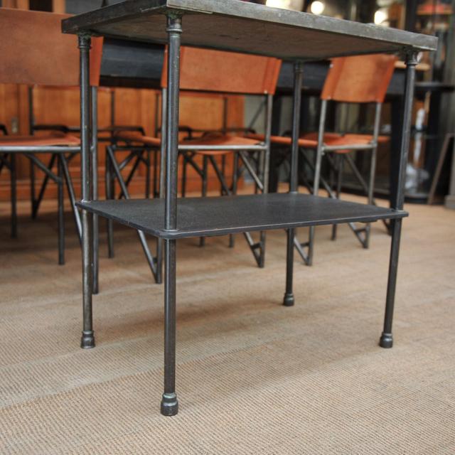 Double metal and granito console around 1920