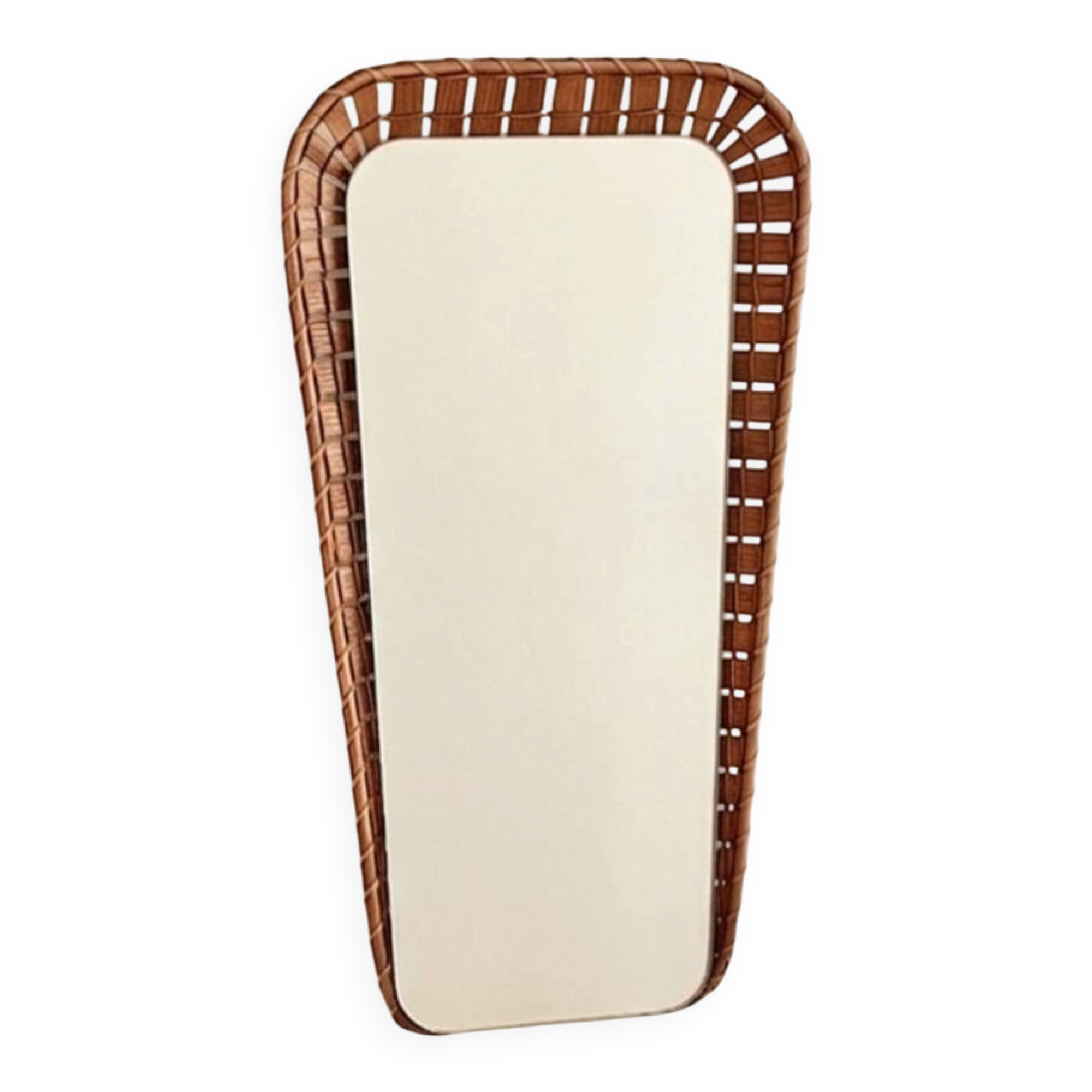 Vintage rattan mirror