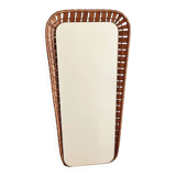 Vintage rattan mirror
