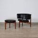 Sven Ellekaer Lounge Chair And Stool For Christian Linneberg 1962