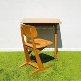 School desk and chair Casala. Vintage 60s