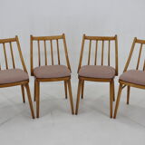 1970s Antonin Suman Beech Dining Chairs, Set of 4