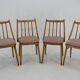 1970s Antonin Suman Beech Dining Chairs, Set of 4