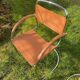 Pair of chrome armchairs, vintage circa 70