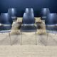 Ensemble de 6 chaises Maui noires par Magistretti pour Kartell années 2000 Italie