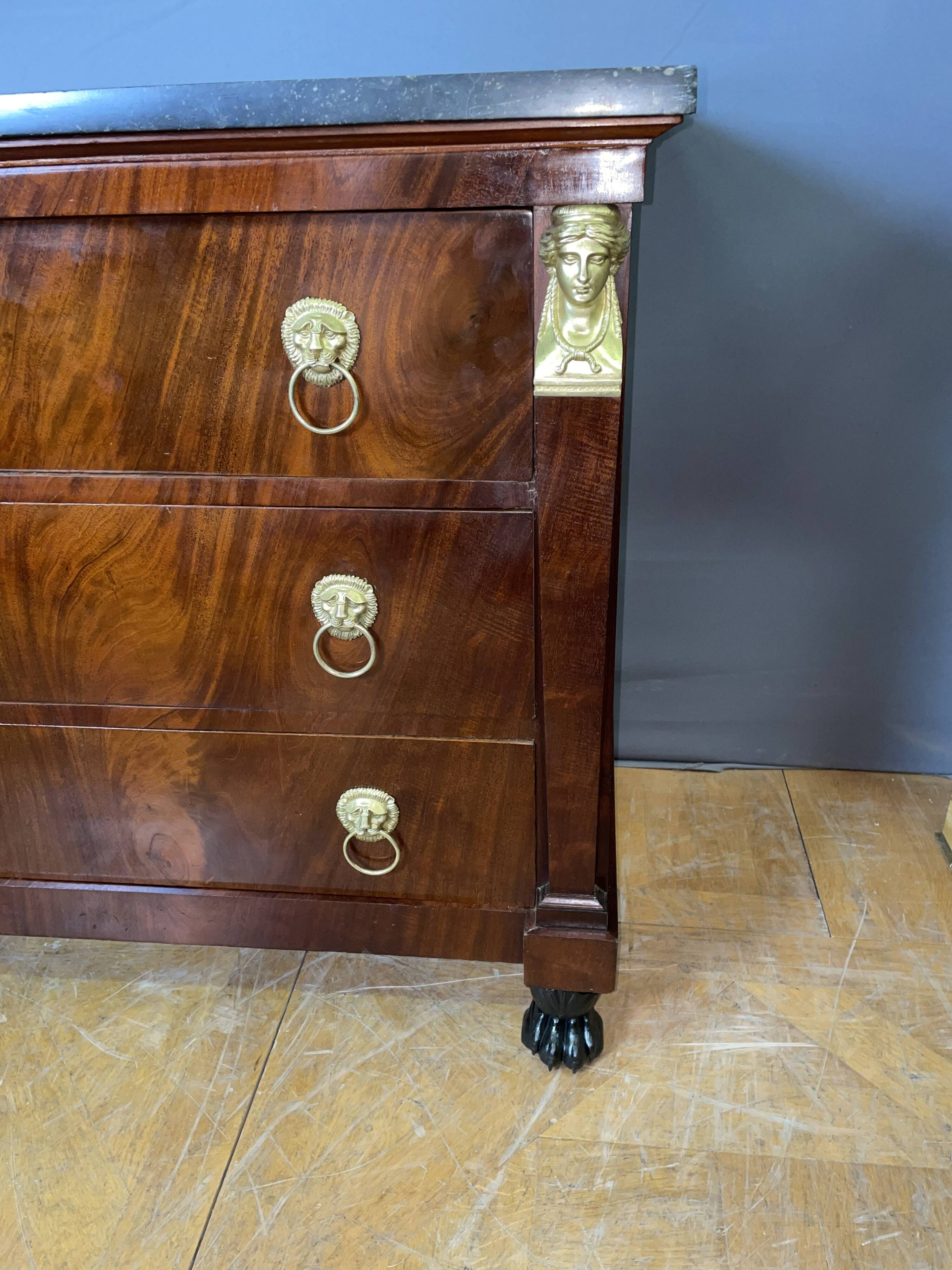 Empire Period Mahogany Chest of Drawers