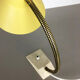 Original modernist 1960s brass metal table light by SIS Lights, Germany