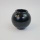 Black ceramic ball vase from Biot
