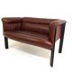 Poltrona Frau Interlude leather bench 2 seater by Marco Zanuso