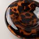 Vintage Murano Glass Vase and Bowl in Tortoise Shell Optic - Amber-Brown Glass Art