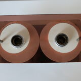 Pair of wall lamps 2 burners Jocelyne Trocmé for Oxar