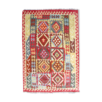 Vintage afghan kilim handmade 170cm x 245cm 1970s