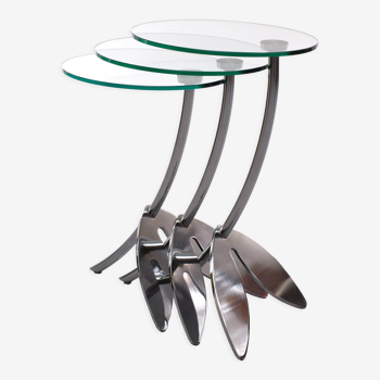 Tables gigognes métaformes ''Papillon'' par Thomas Althaus