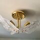 3-sheet Murano glass ceiling lamp for Novaresi