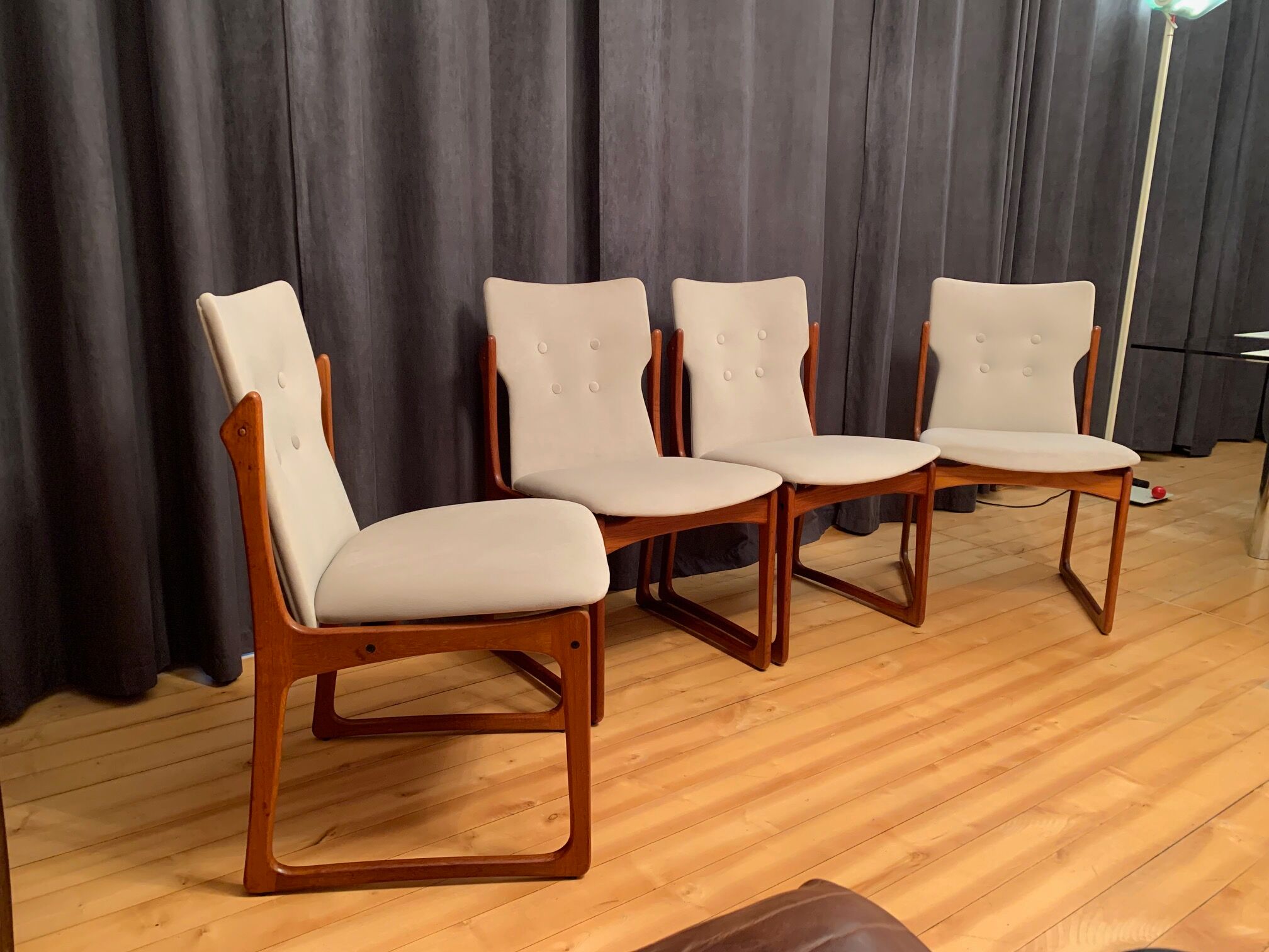 Set of four Vamdrup Stolefabrik chairs, Denmark, 1960s