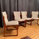 Set of four Vamdrup Stolefabrik chairs, Denmark, 1960s