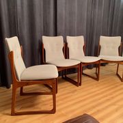 Ensemble de quatre chaises Vamdrup Stolefabrik, Danemark, années 1960