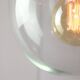 Art Deco Italian Pink Fabric and Brass Globe Pendant Lamp