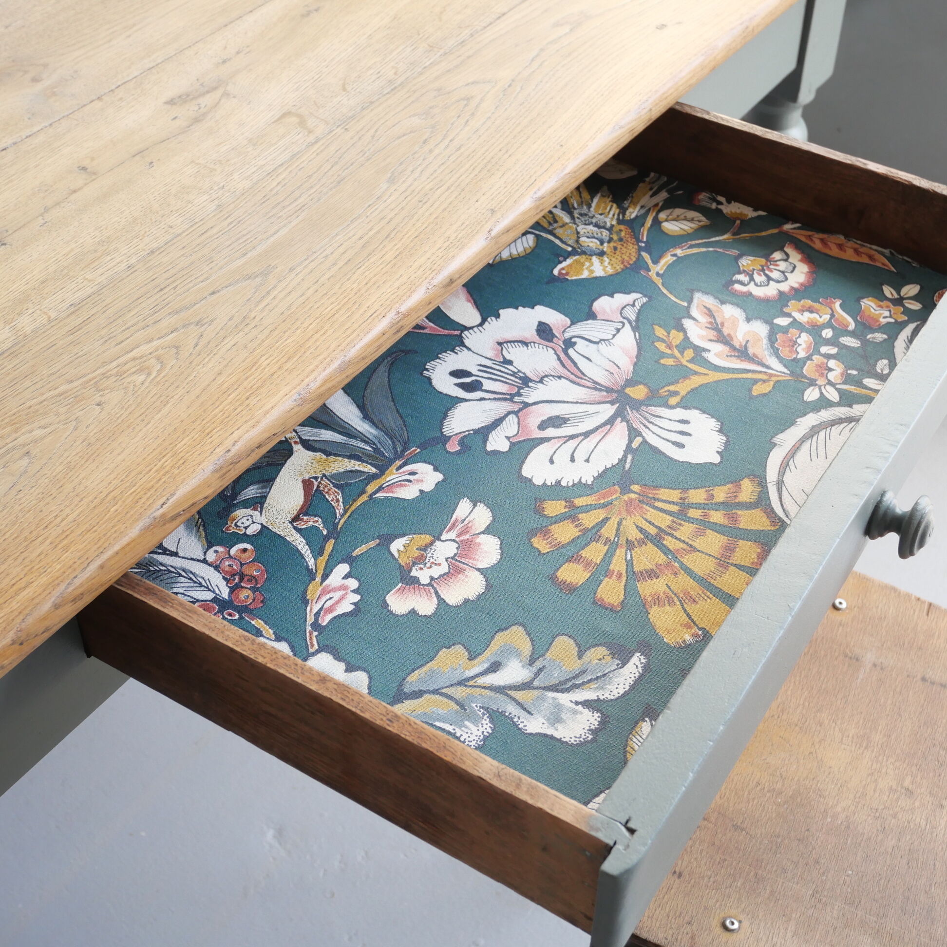 Renovated old oak table