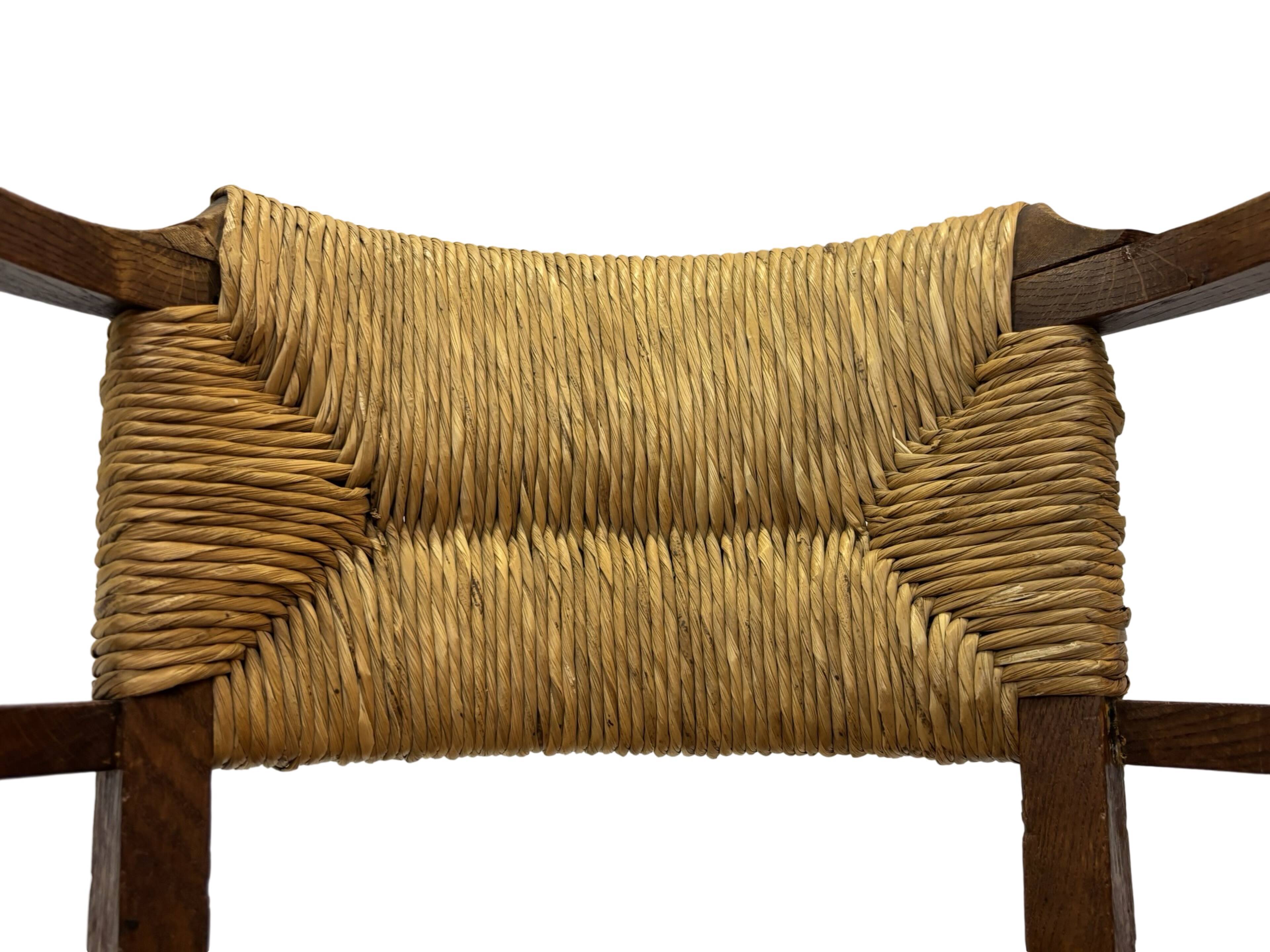 Art Deco chair minimalist oak wicker minimalist design