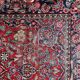 Handmade 1920s Persian Kashan rug 134 x 208 cm - deep ruby & indigo (1C1194)