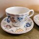 2 tea or coffee cups with saucers Churchill Staffordshire